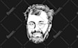 create a detailed vector art portrait black and white