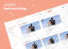 do modern figma website design and business website redesign