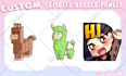 create custom twitch sub badges, bit badges or emotes