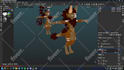 retexture and setup vrchat furry avatars for  PC and quest