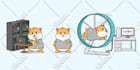 draw cute cartoon character, mascot, stickers