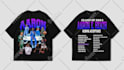 design world tour merch for concerts etc