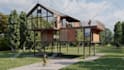 design modern house exterior with realistic 3d rendering and visualization