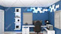 do realistic 3d bedroom interior design and decoration