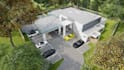 create realistic 3d architectural rendering of exterior and interior