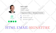 make email signature HTML, clickable HTML email signature