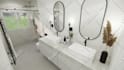 create a serene and functional interior design concept for your bathroom