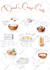 create food and drink illustrations in watercolor style