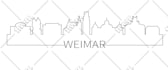 draw city skyline silhouette outline  landmark cityscape illustration