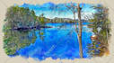 create your photo into architecture watercolor sketch effect