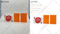 do product picture editing, white background and resize for online shops