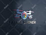 do modern photography camera aerial drone and 3d logo design