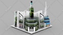 design 3d product display stand posm gondola retail solution