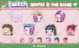draw great twitch emotes and sub badges for you