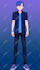 design an anime style live2d model, no rigging