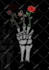 create illustration rose and skull or other