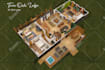 create a 2d or 3d floor plan for your airbnb vacation rental