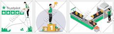 do 2d flat, 3d isometric vector illustration for website UI, app, splash screen