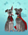 draw custom cute cartoon portrait, cute pet portrait