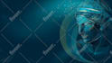 draw technological wire frame low poly vector mesh