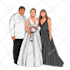 draw your family or group into cartoon portrait