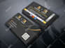 create luxury business card design with free qr code