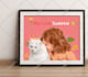 draw your pet and owner into a cartoon portrait