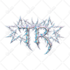 create grunge, y2k, chrome logo for your brand