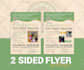 design modern printed marketing flyer, leaflet, sales sheet