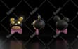 design stylized 3d characters, funko, textured, game, rig, animation, in blender