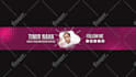 design youtube banner or channel art