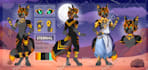 fursona ref sheet detailed, furry ref