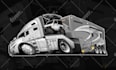 make automotive illustration cartoon graphic truck