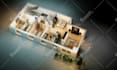 do bathroom and kitchen interior rendering