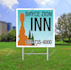 design political campaign and yard sign