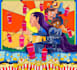 create detailed art of psychedelic album cover