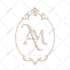 design a luxury custom wedding crest, monogram and wedding logo