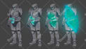 make your character designs for concept art and game art