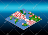 design a professional 3d map, terrain, or landscape