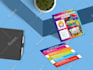 design square and standard business card with print ready files