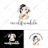 create a feminine hand drawn boho botanical logo with whimsical style within 24