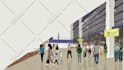 draw color illustration, urban sketch, cityscapes, product