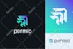 design modern minimal tech logo for ai saas startup software app crypto business