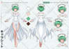 draw custom character sheet, reference sheet design in anime style for oc detail