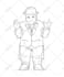 do clean comic style line art