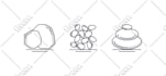 create outline,crisp vector line svg icon set