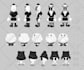 create rubber hose cartoon characters in 1930s style