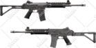 high quality weapon concept art for gaming and more