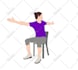 draw exercise yoga workout 2 steps 24hrs illustration