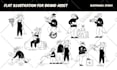 create vector flat illustration for all needs